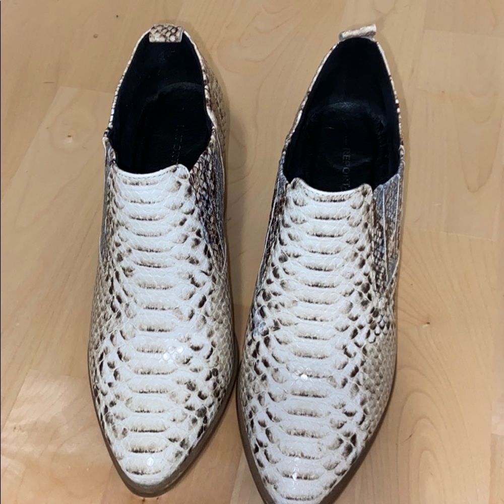 Snake print heels